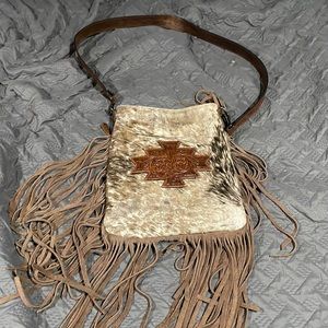 American Darling hide and leather purse